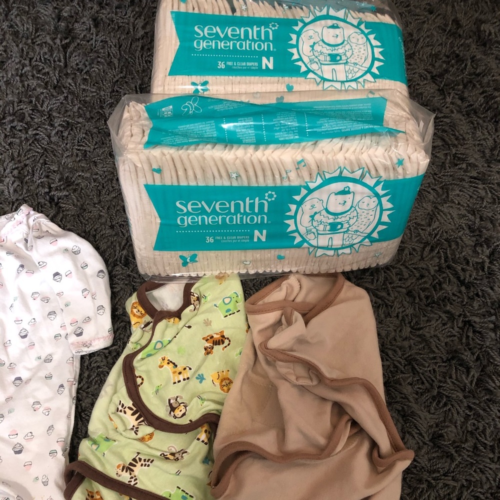 Swaddlers and diapers
